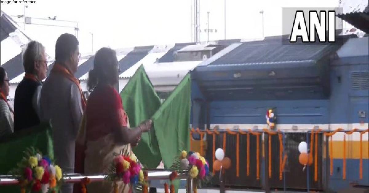 Tripura: President Murmu flags off first Kolkata-Agartala express train